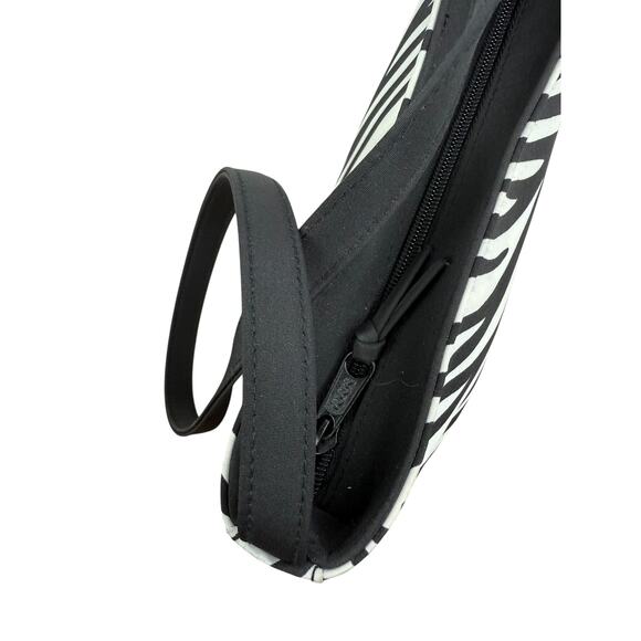90's KATHY IRELAND zebra print nylon mini shoulder bag - Picture 4 of 5